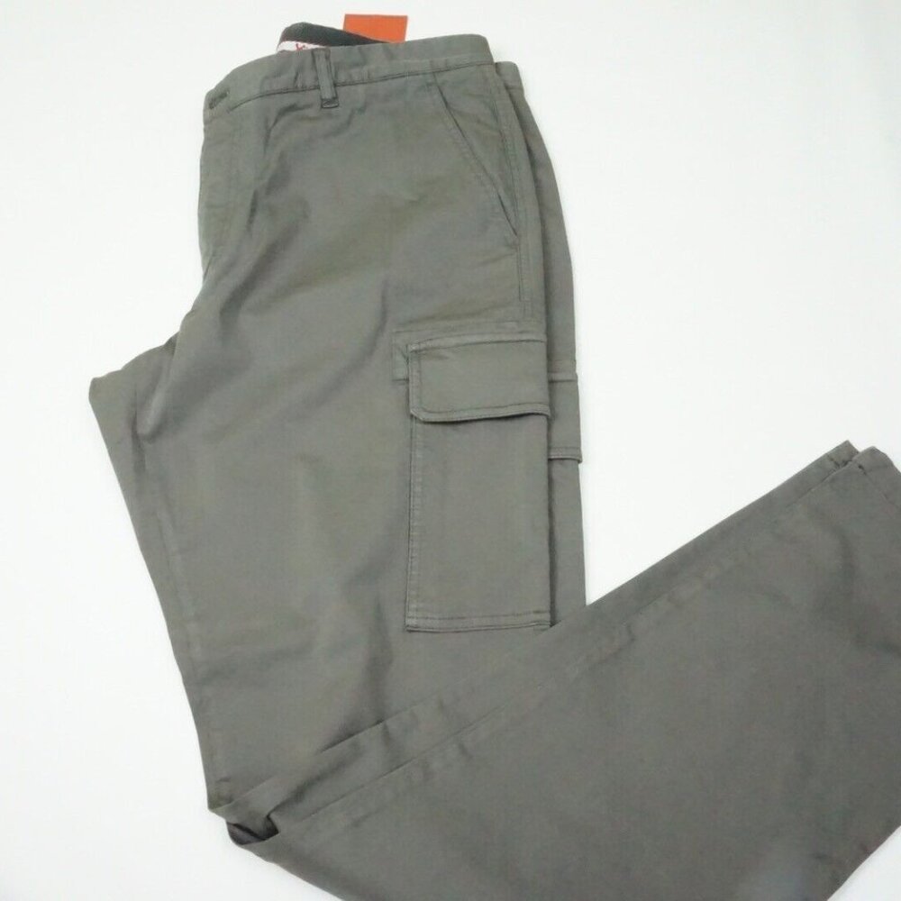 Isaia Tinto Regular Gray Cotton Blend Casual Mens Chino Pants 54R EU NEW